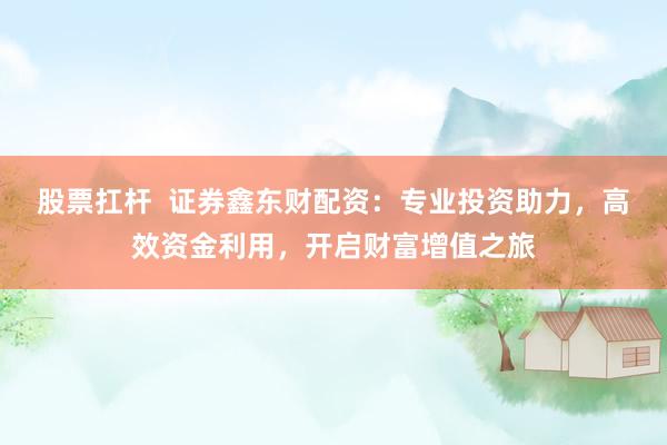 股票扛杆  证券鑫东财配资：专业投资助力，高效资金利用，开启财富增值之旅