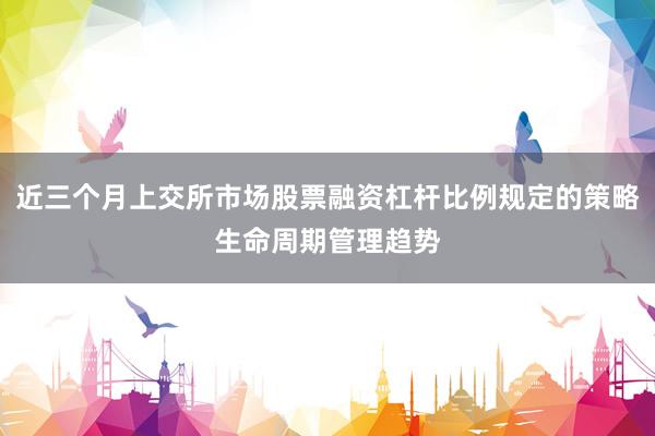 近三个月上交所市场股票融资杠杆比例规定的策略生命周期管理趋势