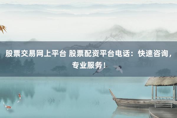 股票交易网上平台 股票配资平台电话：快速咨询，专业服务！