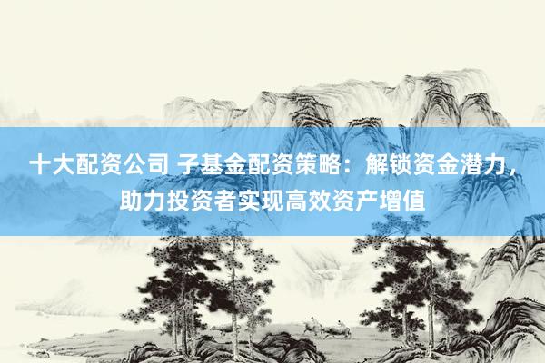 十大配资公司 子基金配资策略：解锁资金潜力，助力投资者实现高效资产增值