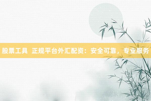 股票工具  正规平台外汇配资：安全可靠，专业服务